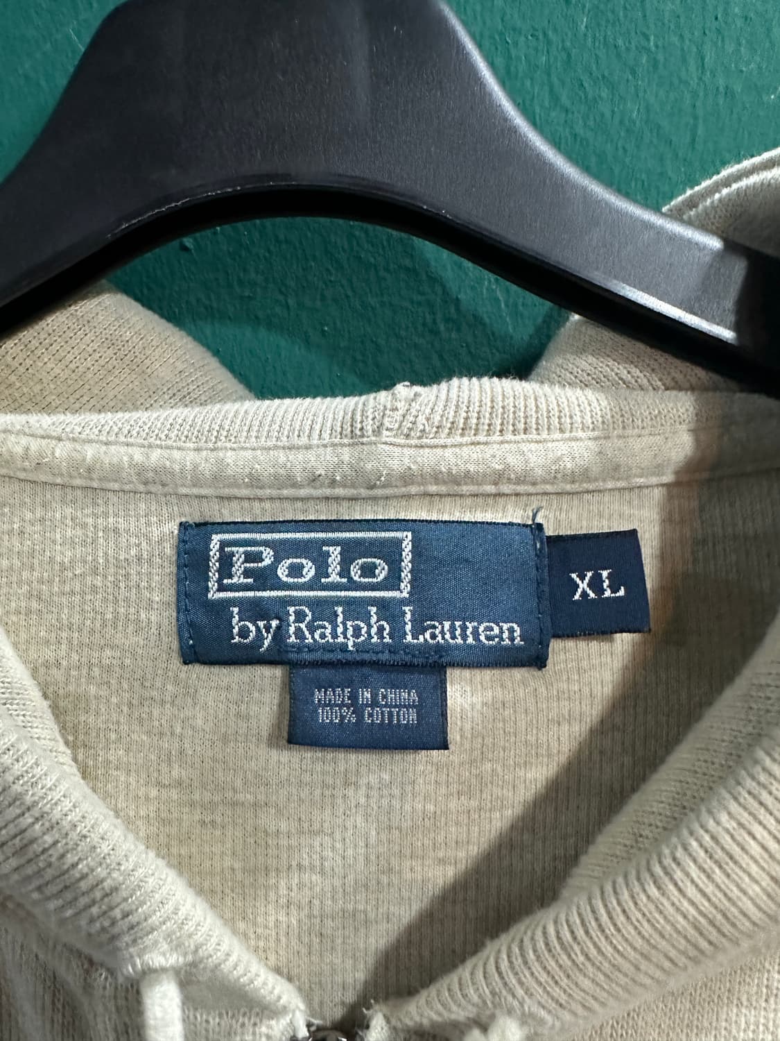 폴로 빅포니 니트후드집업 아이보리XL 상품이미지4