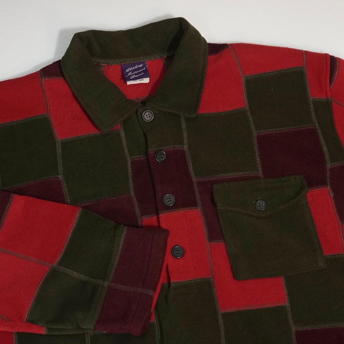 빈티지 패치워크 플리스 스웻 상품이미지5