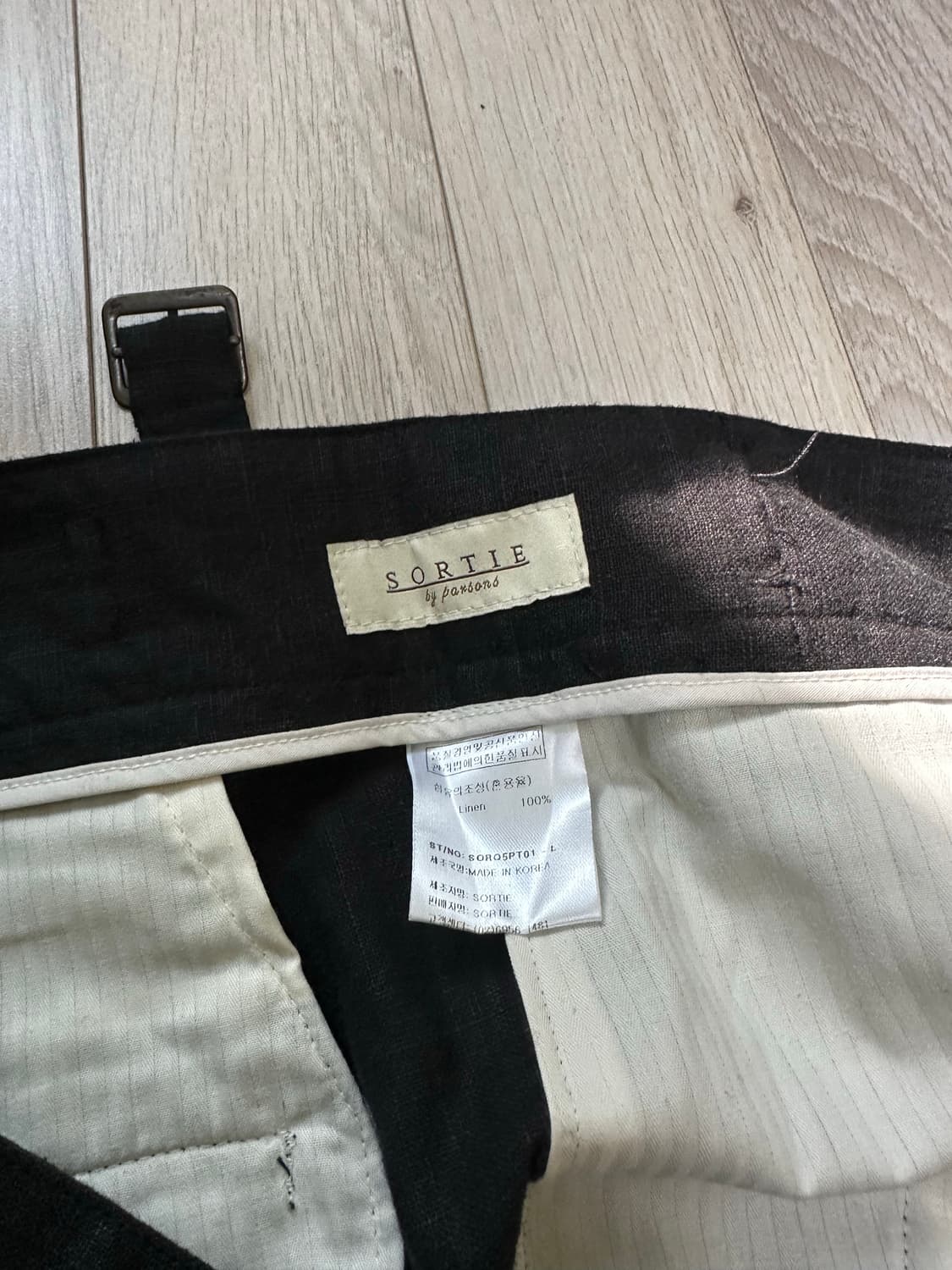 솔티 린넨 구르카 트라우저 블랙 상품이미지3