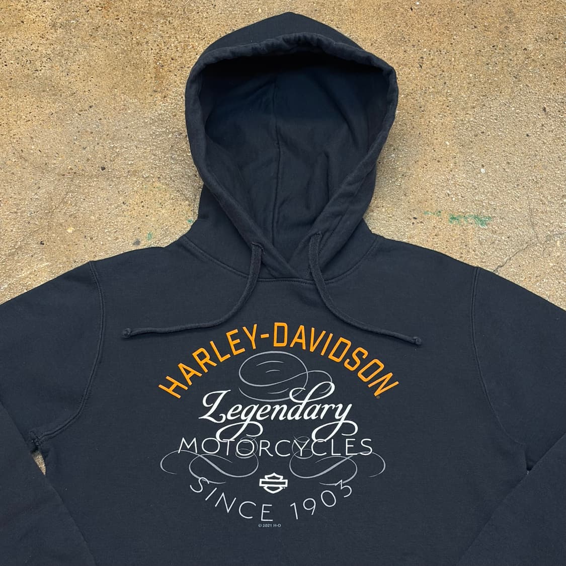00s 미국 빈티지 할리데이비슨 후드티 후드집업 상품이미지3