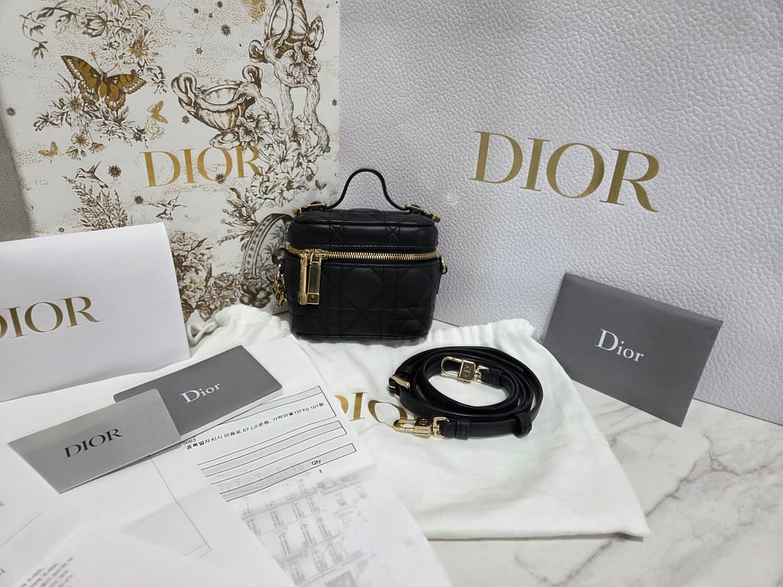 [새상품급] 디올 레이디 디올 까나쥬 미니 베니티 백 상품이미지1