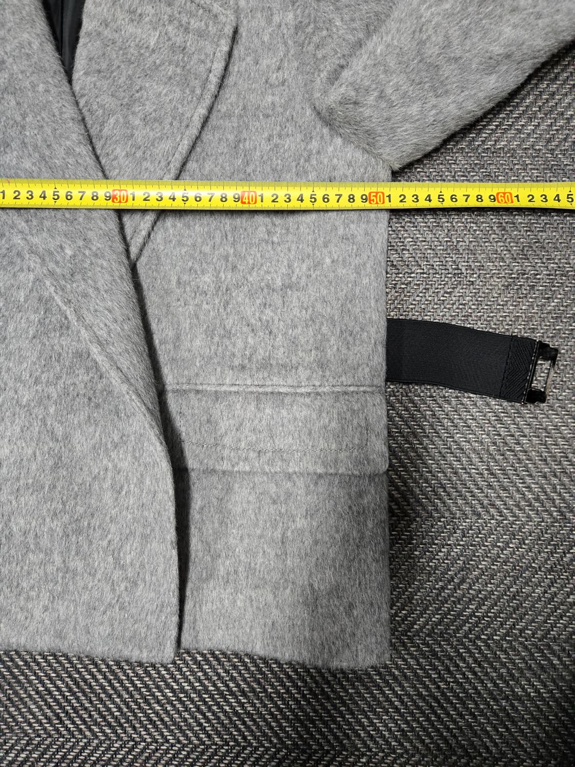 메종드메이어 벨티드 자켓 그레이 수리알파카 50%43% 자켓 상품이미지7