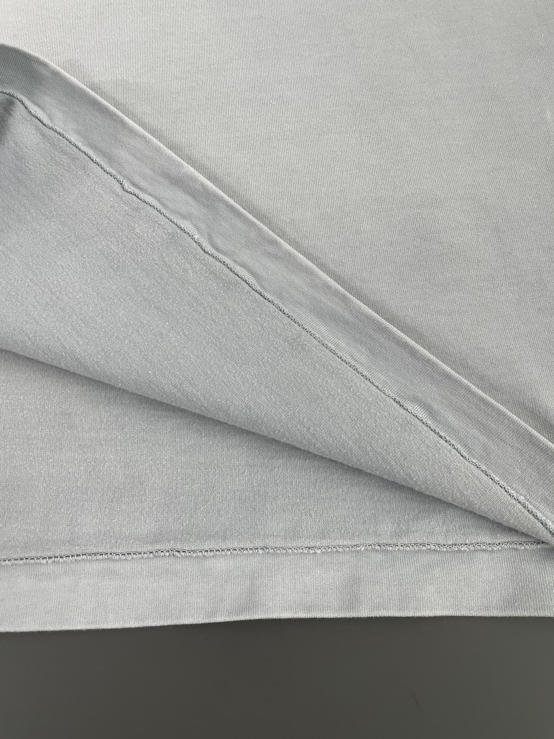 [XL] 스톤 아일랜드 와펜 패치 화이트 프로스트 트리트먼트 코튼 니트 상품이미지8