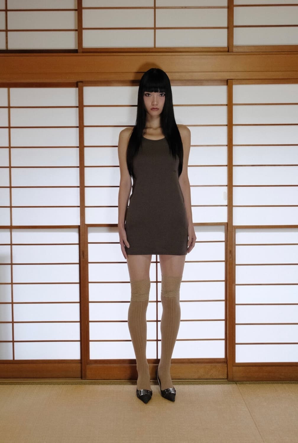 Back hole tank top dress 005 상품이미지1