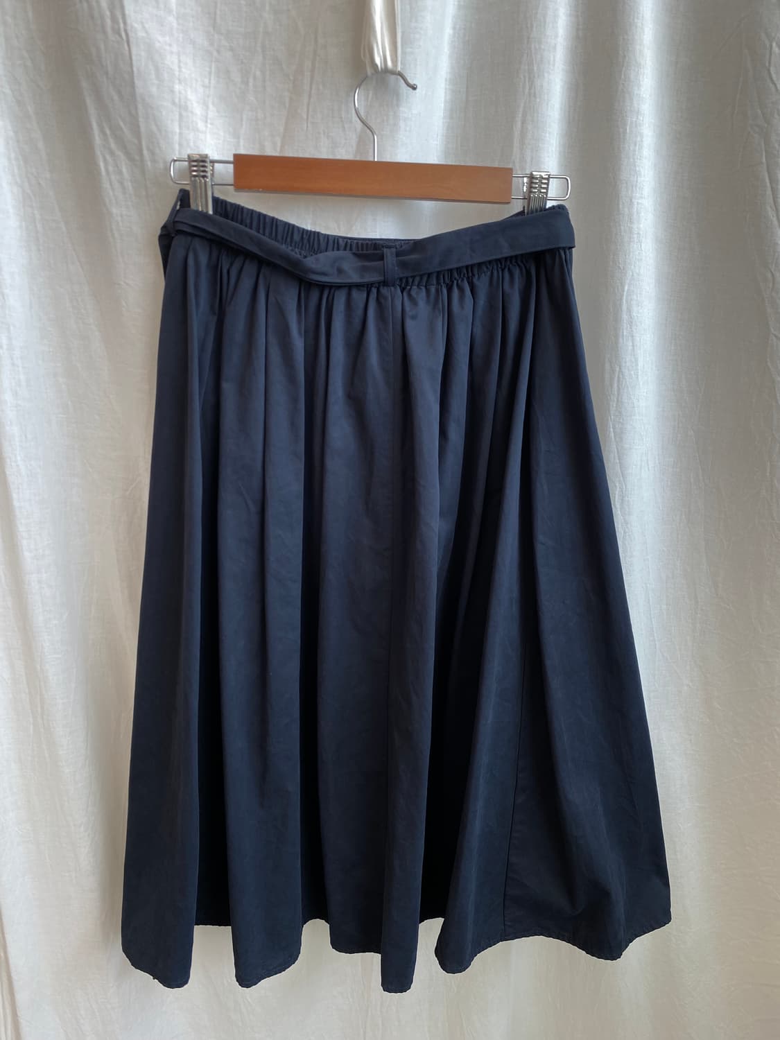 GU 네이비 밴딩 스커트(M-L) 상품이미지3