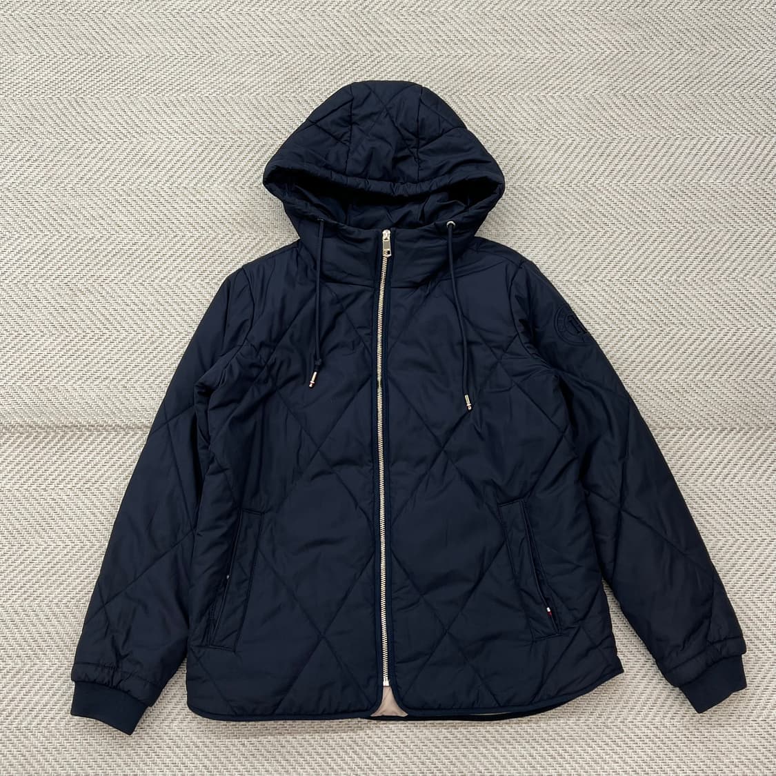 타미힐피거 퀼팅 후드 패딩 r2661 상품이미지1