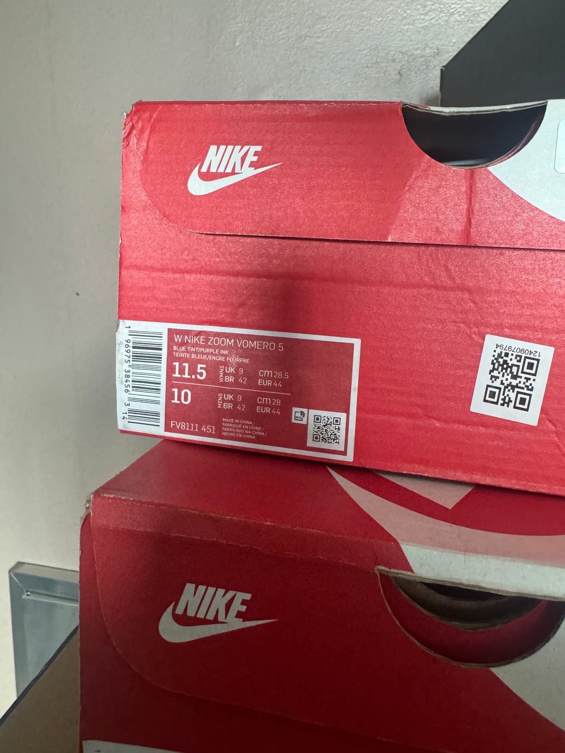 나이키 운동화 줌 보메로 5 블루 틴트 퍼플 잉크 런닝화 상품이미지4