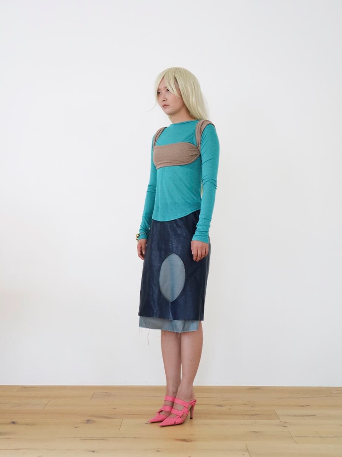 [Punctum Test] "O" skirt on blue 상품이미지8