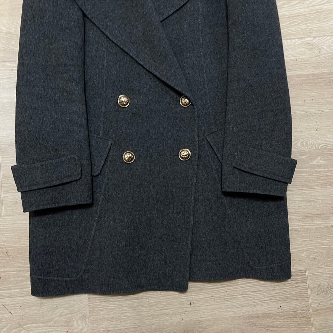 유니클로 모직 싱글코트 자켓 [블랙] L/100 상품이미지3