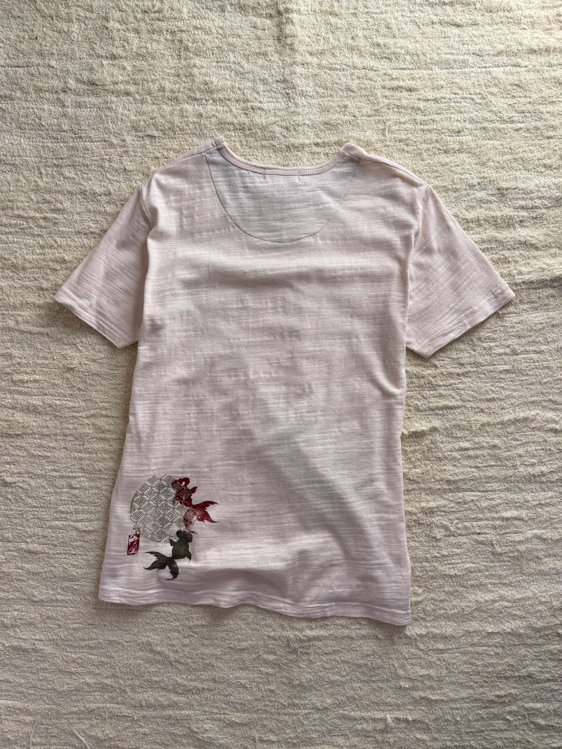 100% Cotton Wood Button T-shirt 0125 상품이미지6