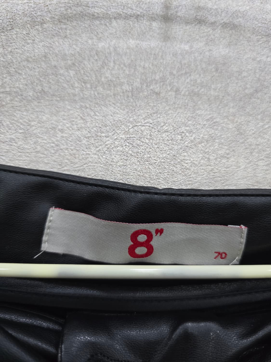 8SECONDS 블랙 레더 쇼츠 상품이미지4