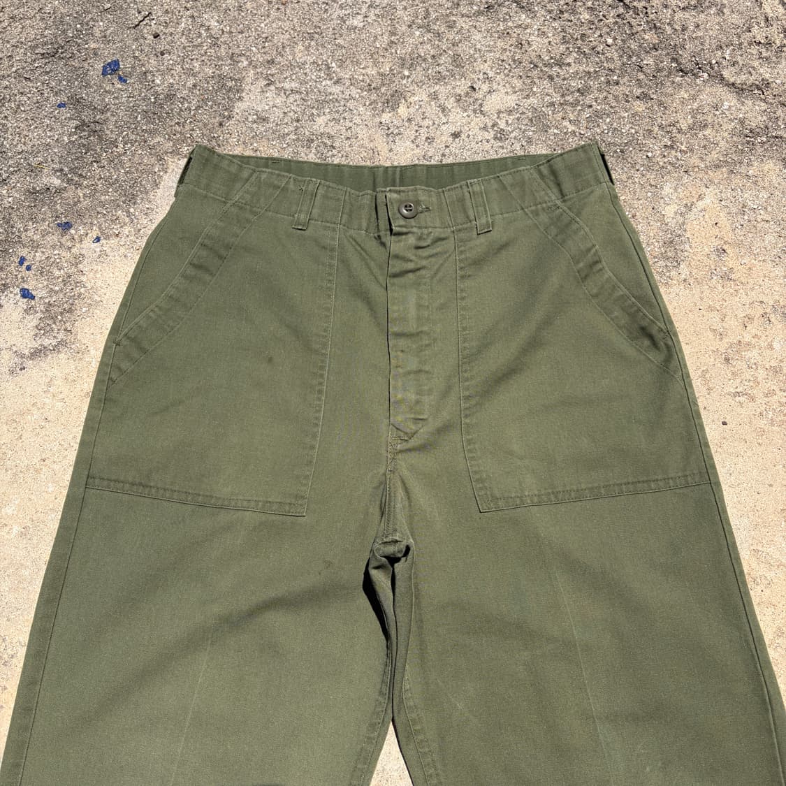 70s-80s US ARMY OG-507 퍼티그 팬츠 32 상품이미지2