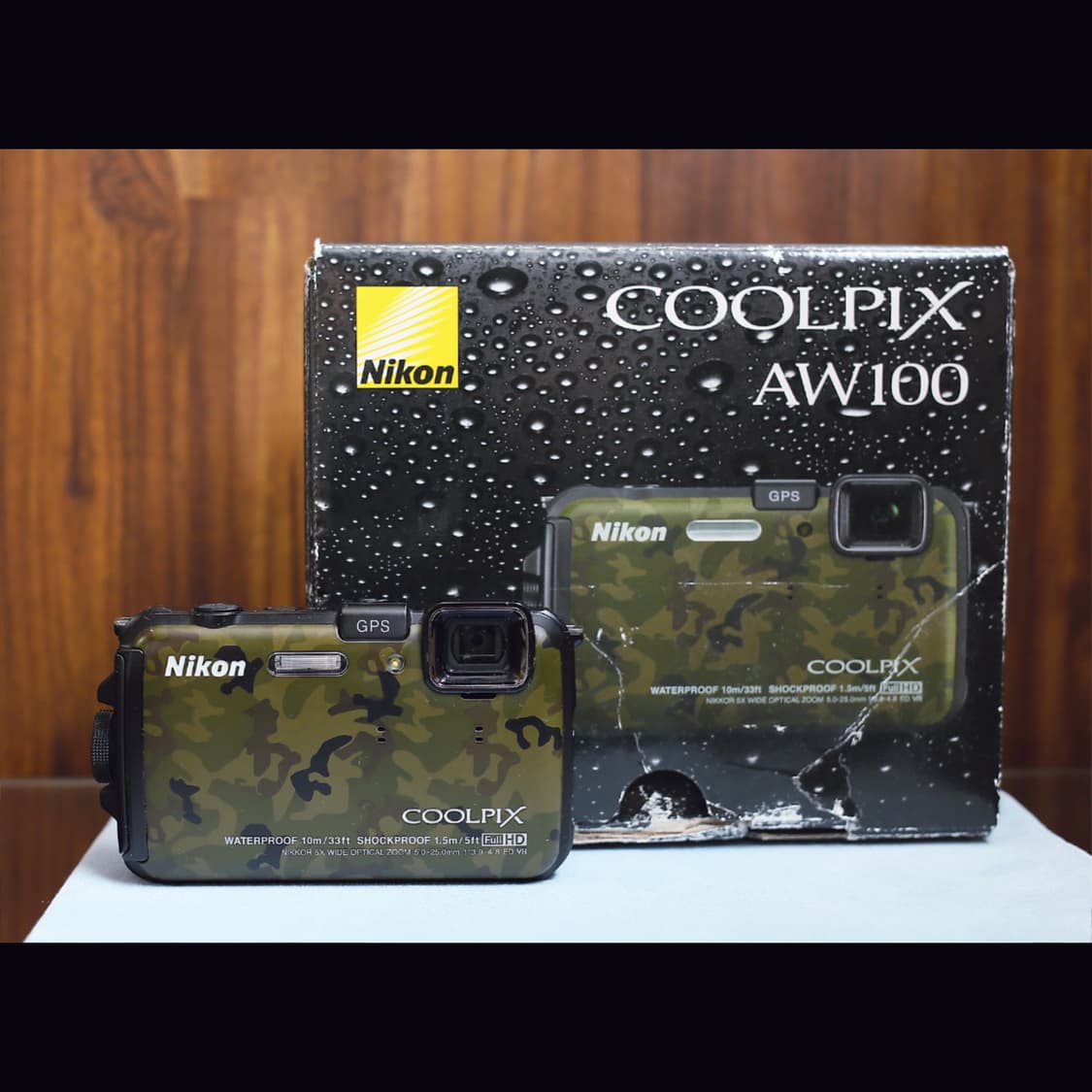 레어 <준 민트급> 니콘 쿨픽스 aw100 박스 세트 빈티지 디카 상품이미지1