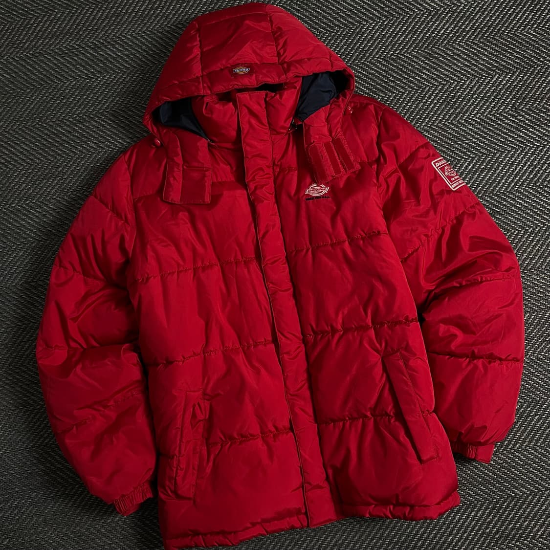 디키즈 USA 오리지날 퀼팅 경량 패딩 레드y 3643 상품이미지1