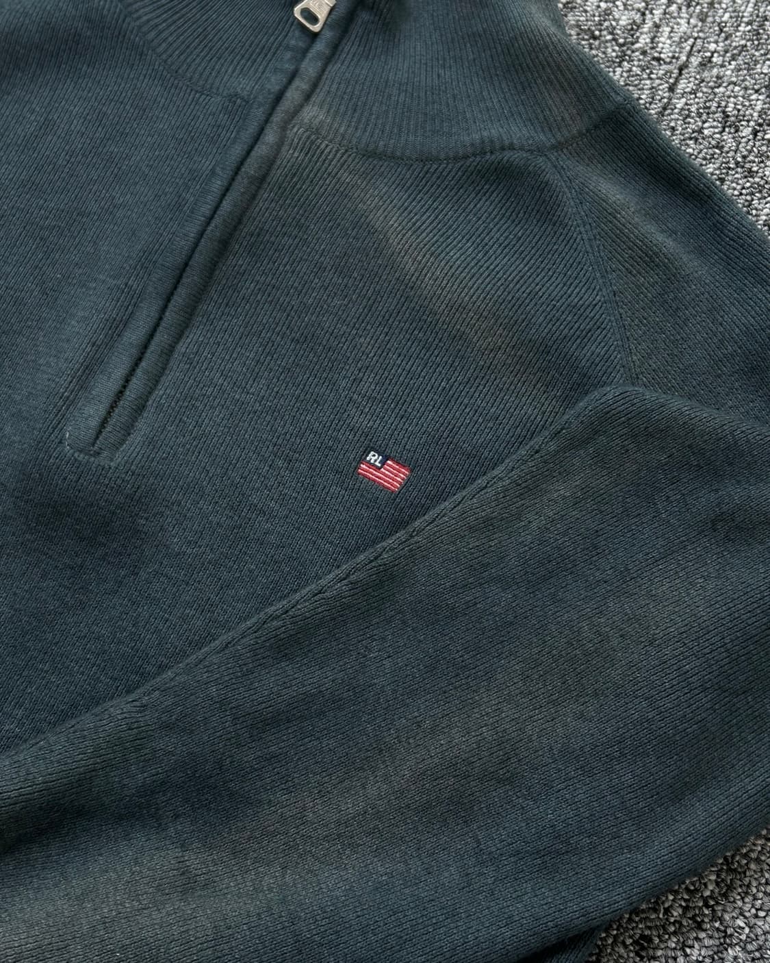 폴로 랄프로렌 진스 성조기 하프집업 니트 상품이미지6