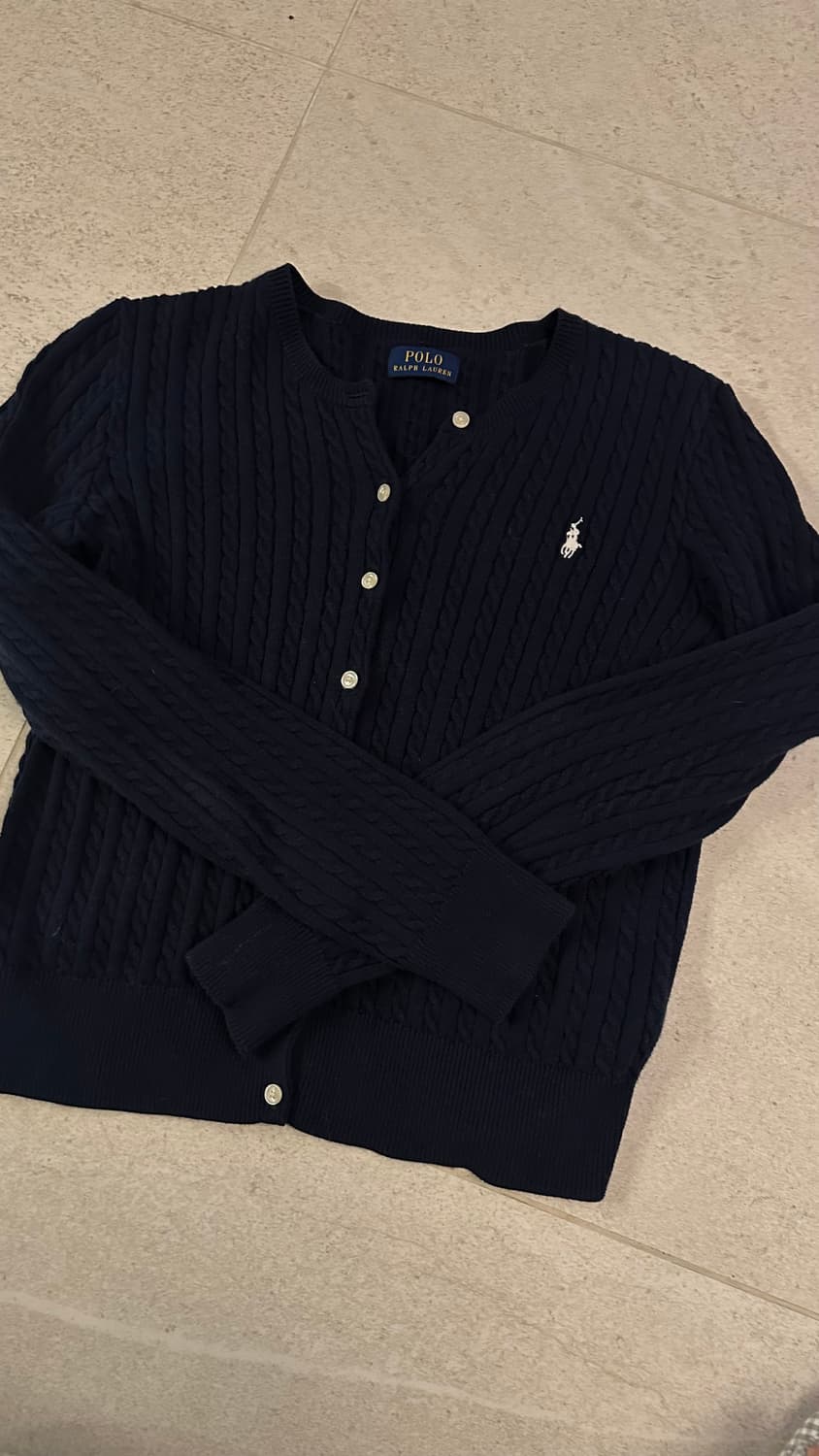 폴로 꽈배기 네이비 가디건 팝니다 상품이미지2