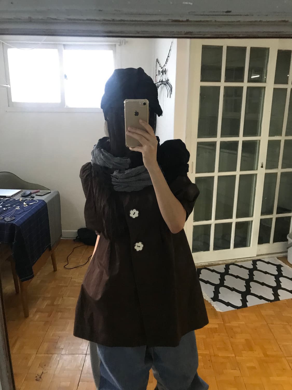 vintage grey - black muffler 상품이미지6