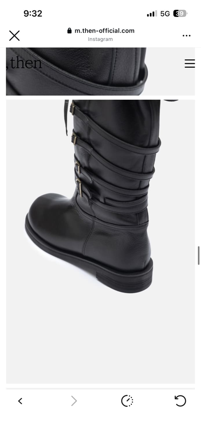 then 덴 BB Ankle Boots 블랙 225 새거 팝니다 상품이미지6