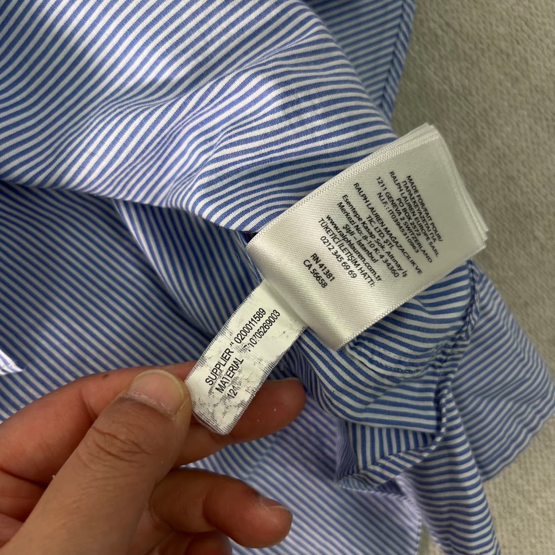 100 폴로랄프로렌 스트라이프 코튼 셔츠 상품이미지7