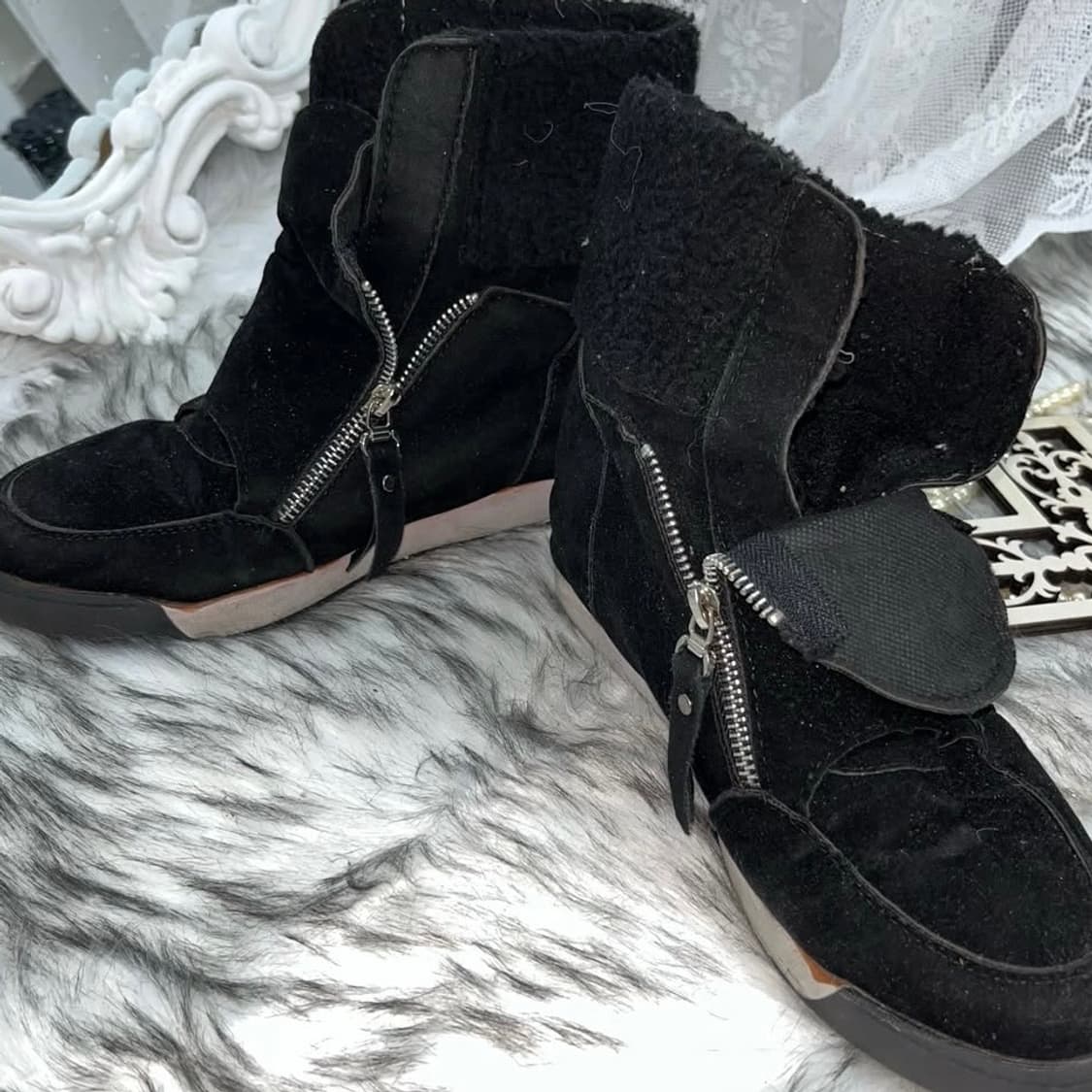 빈티지 웨지 힐인부츠 상품이미지3