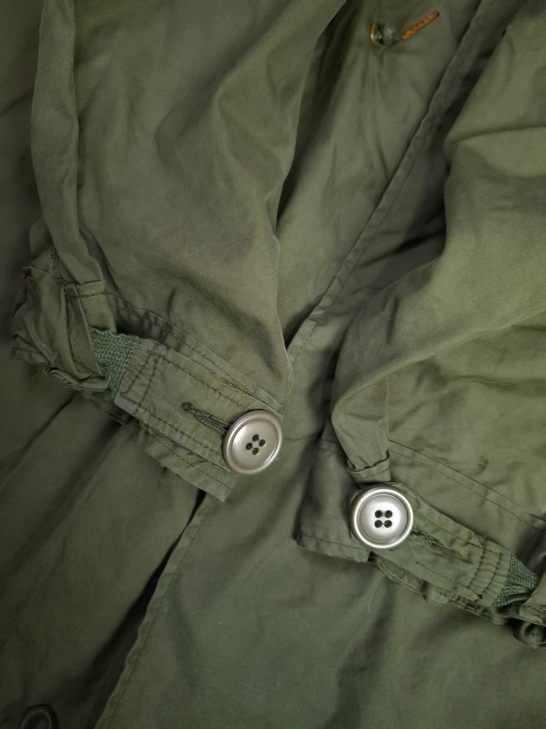 오리지날 미군 M-65 피쉬테일 개파카 염색작업 상품이미지5