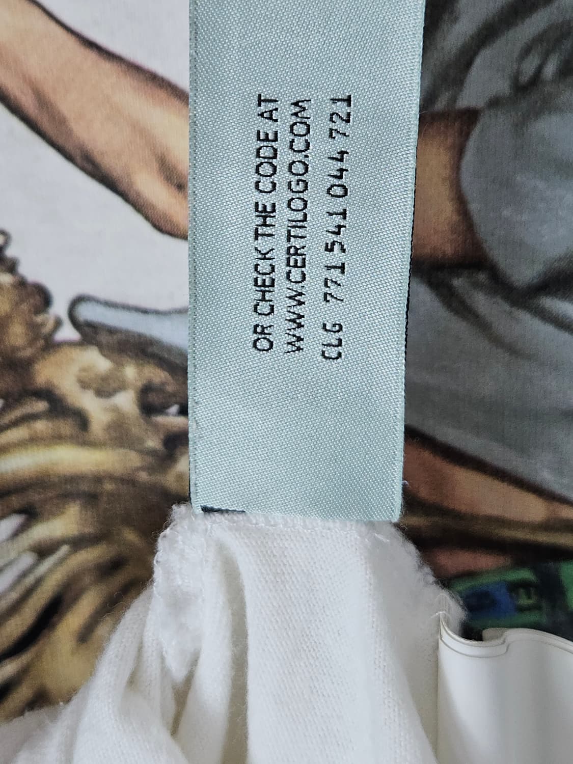 오프화이트 파스칼 스켈레톤 반팔 티셔츠 L (QR정품) 상품이미지4