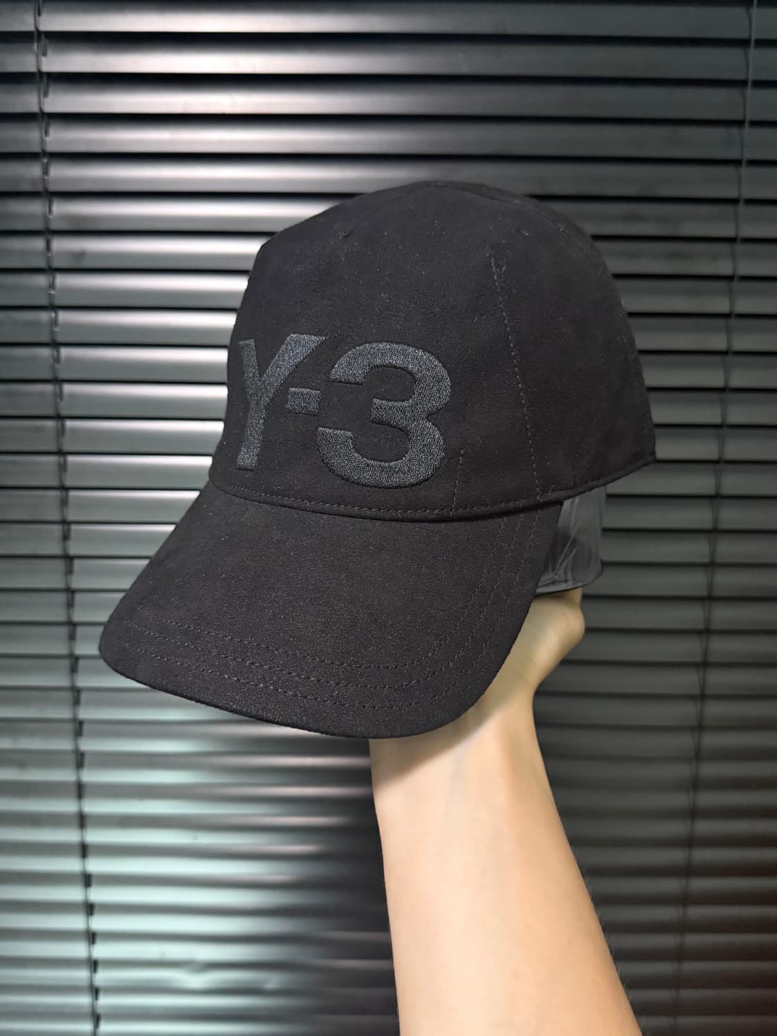 Y-3 y3 와이쓰리 요지야마모토 블랙 스웨이드 언컨스트럭티드 볼캡 모자 상품이미지1