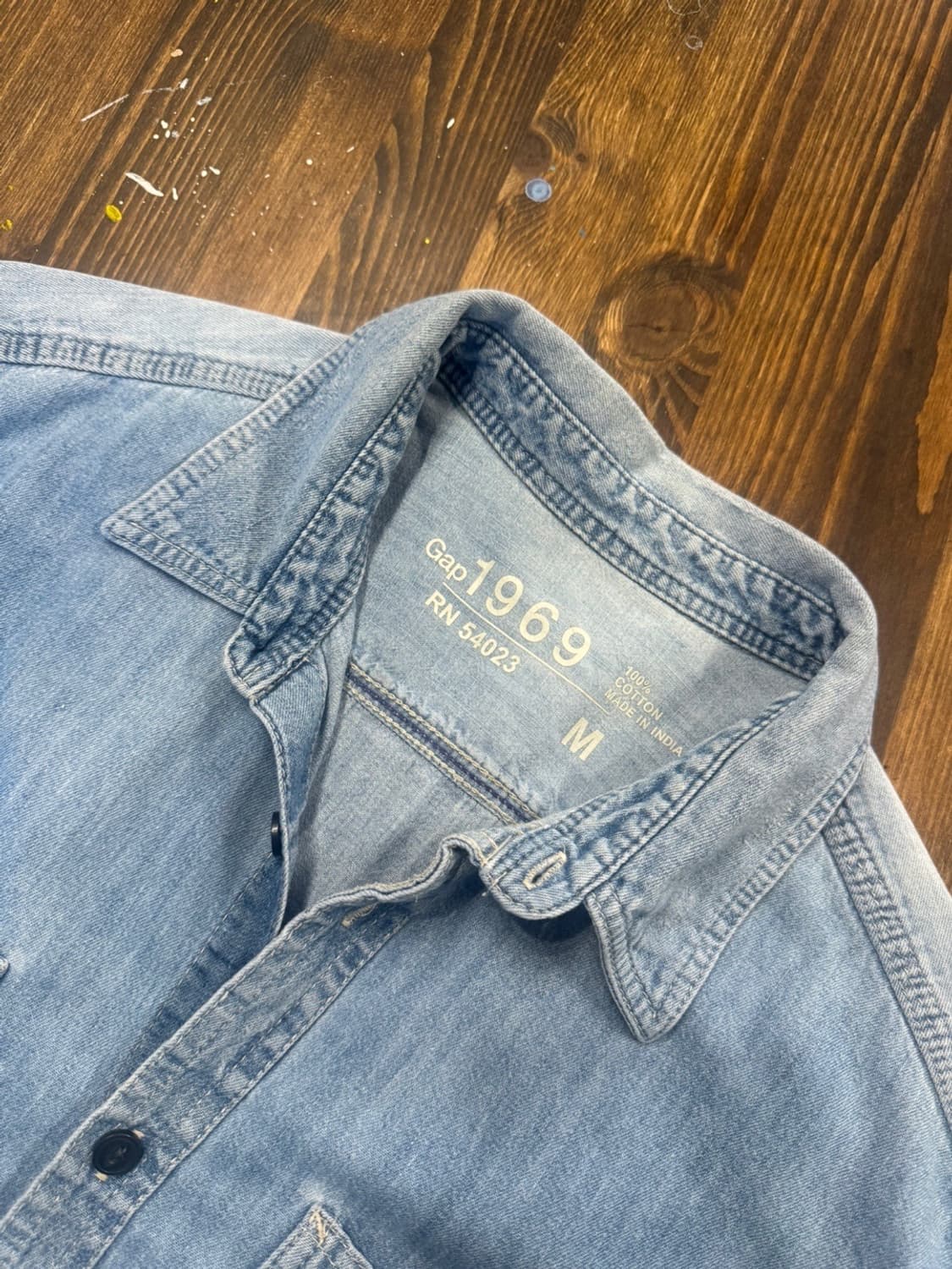 GAP 갭 1969 데님 셔츠 슬림100 상품이미지9