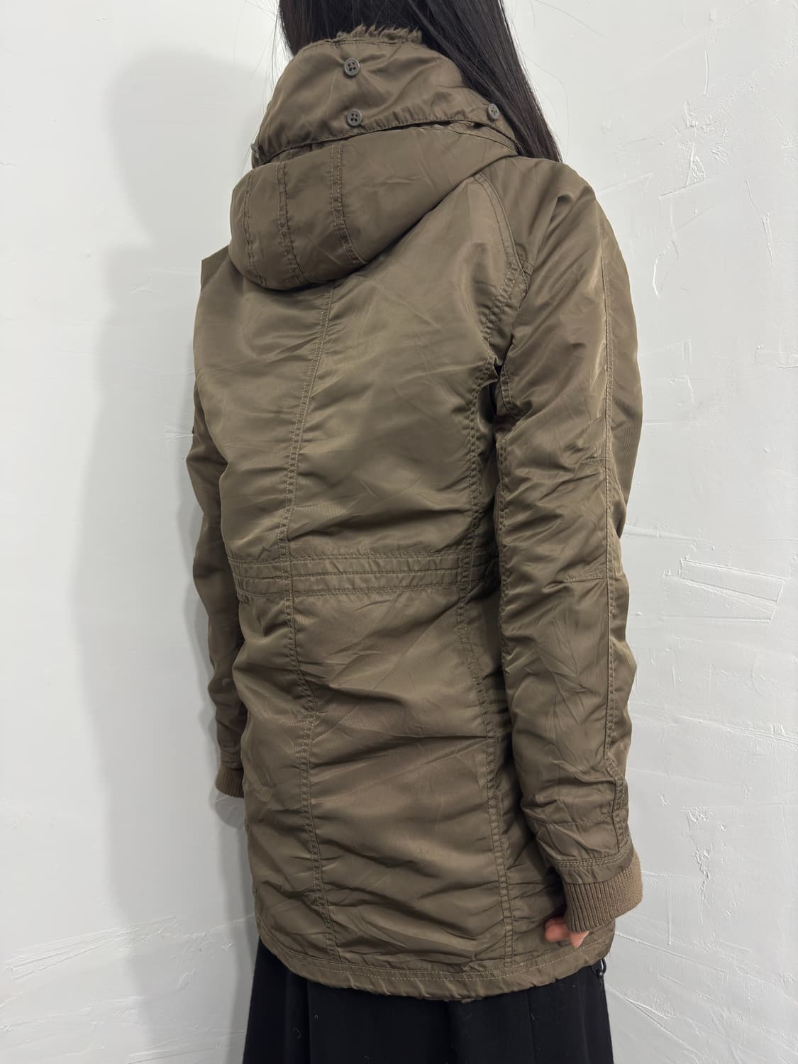 backnumber brown hood shorring jacket  상품이미지5