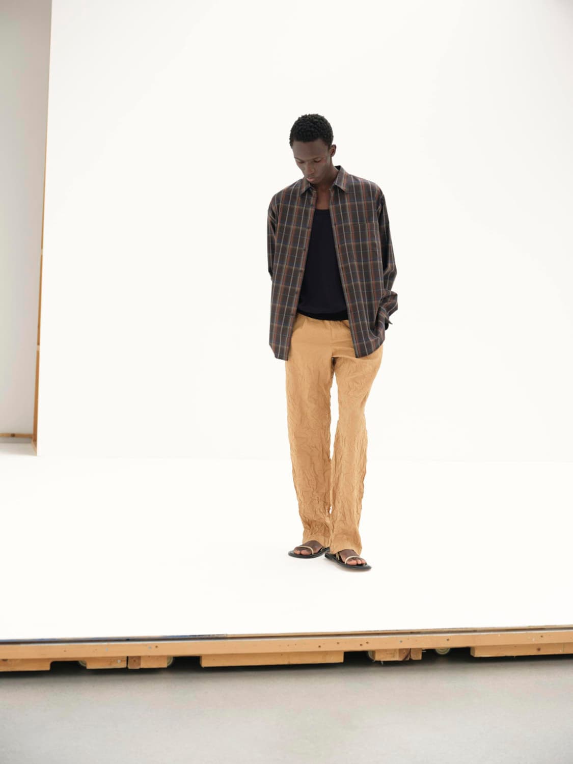 오라리 울셔츠 24SS SUPER LIGHT WOOL CHECK  상품이미지5