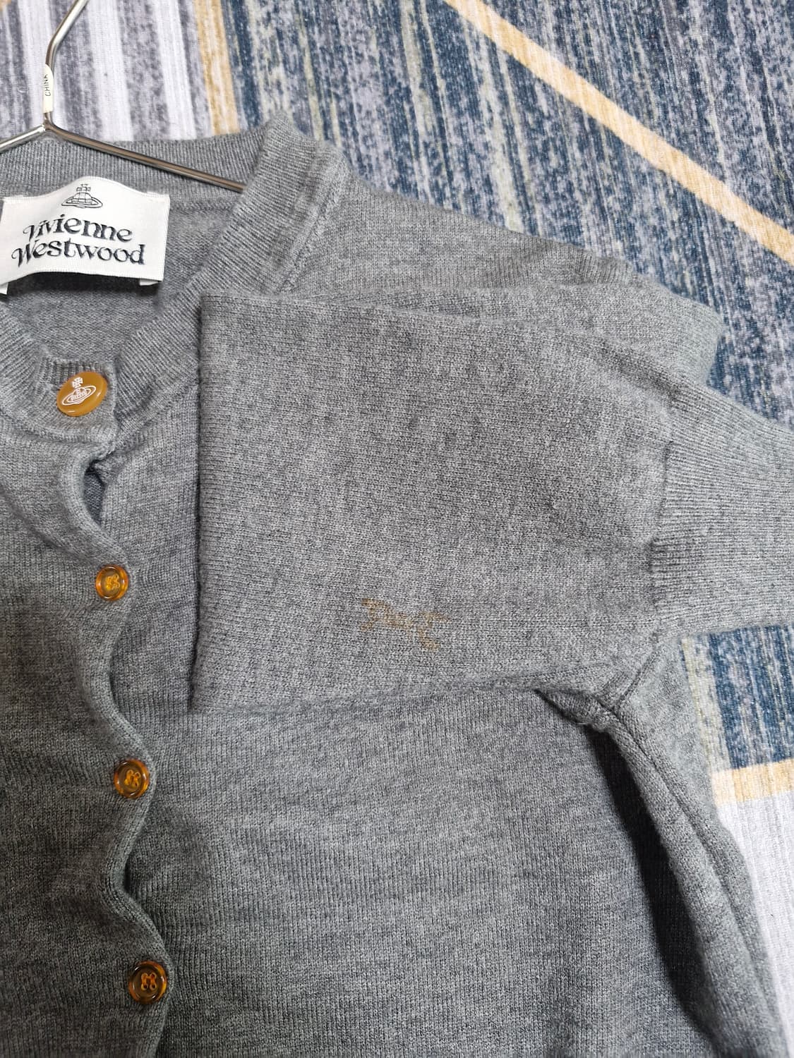 여성 비비안웨스트우드 크롭 그레이 가디건 F 상품이미지9