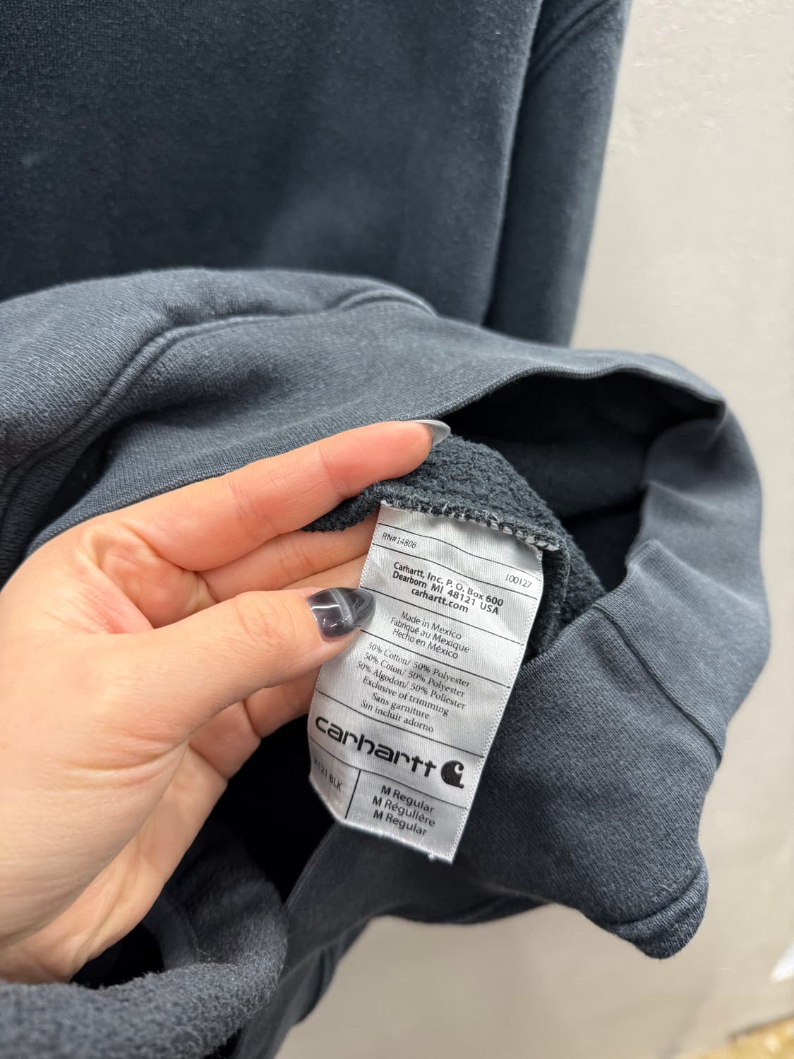 칼하트 후드티 M Original Fit 기모 상품이미지4