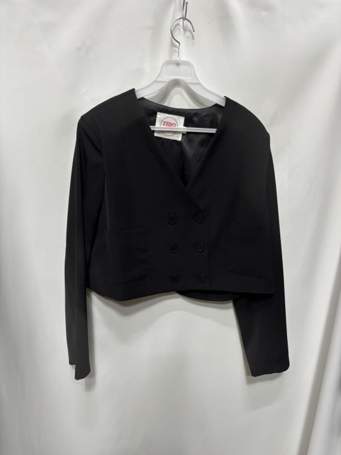 ZERO STREET블랙 크롭 블레이저 자켓 M 상품이미지1