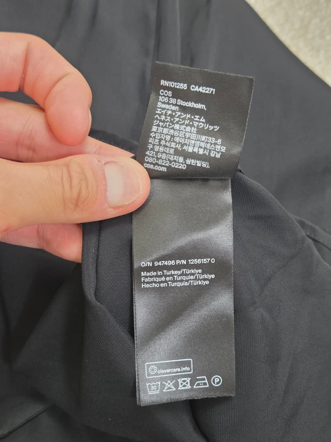 (새상품) [COS] 보우 디테일 비대칭 미디 드레스 | S00116 상품이미지4