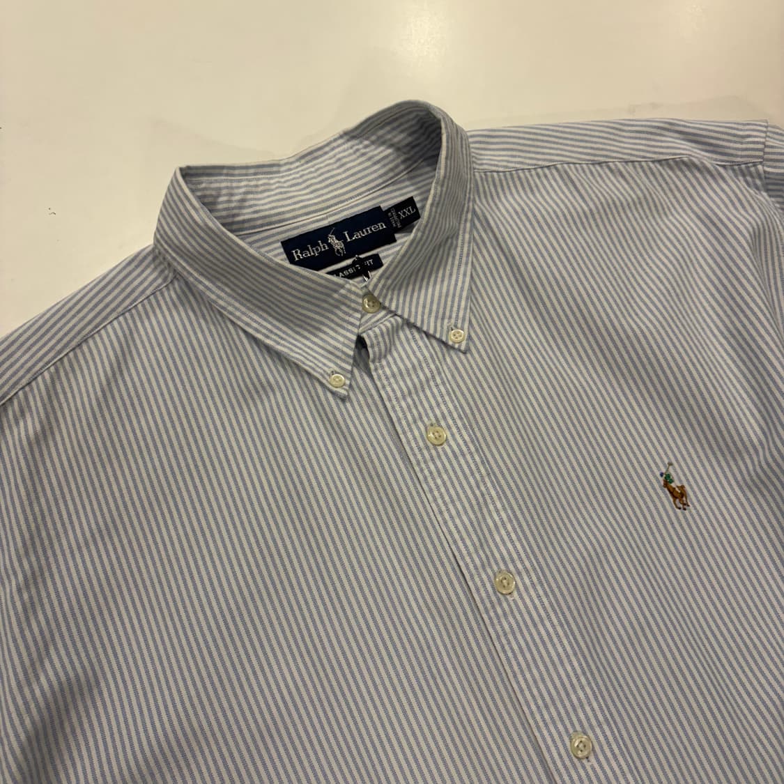 [2XL] 폴로랄프로렌 클래식핏 스트라이프 셔츠 D985 상품이미지3
