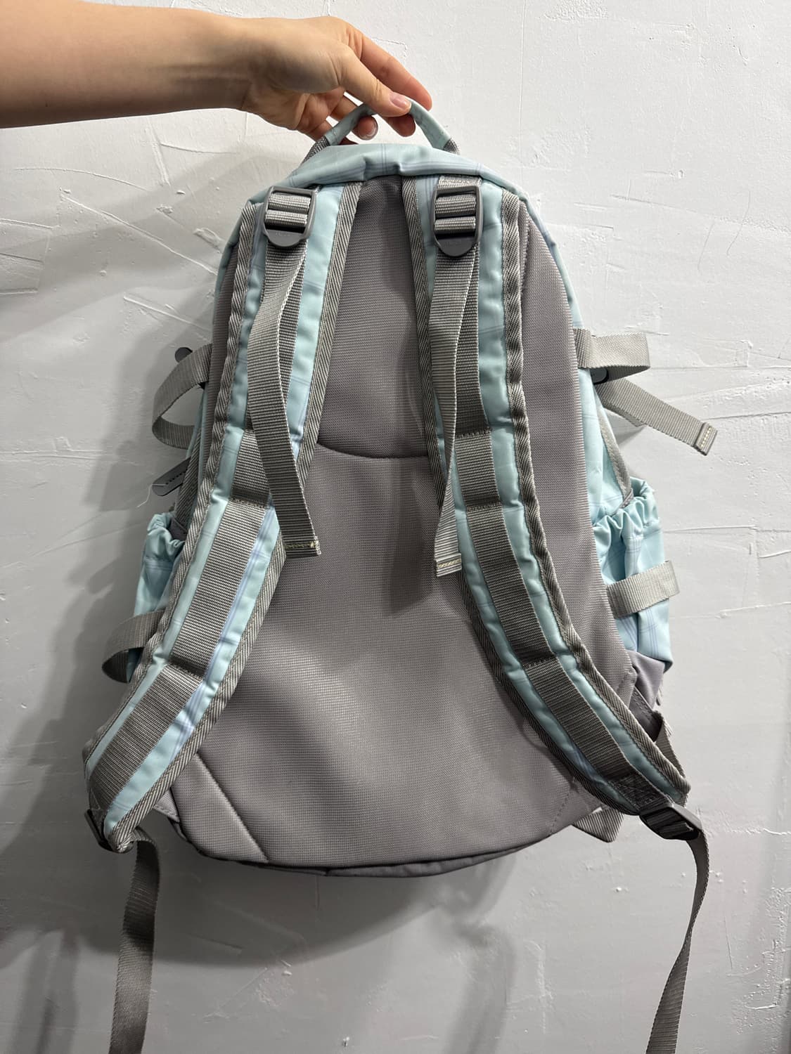 benetton check backpack 상품이미지2