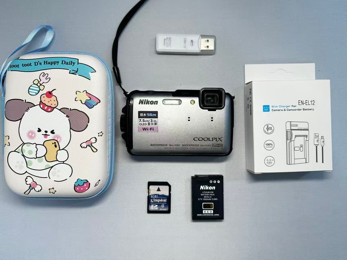 니콘 쿨픽스aw110(aw100) 은색 디카 상품이미지1