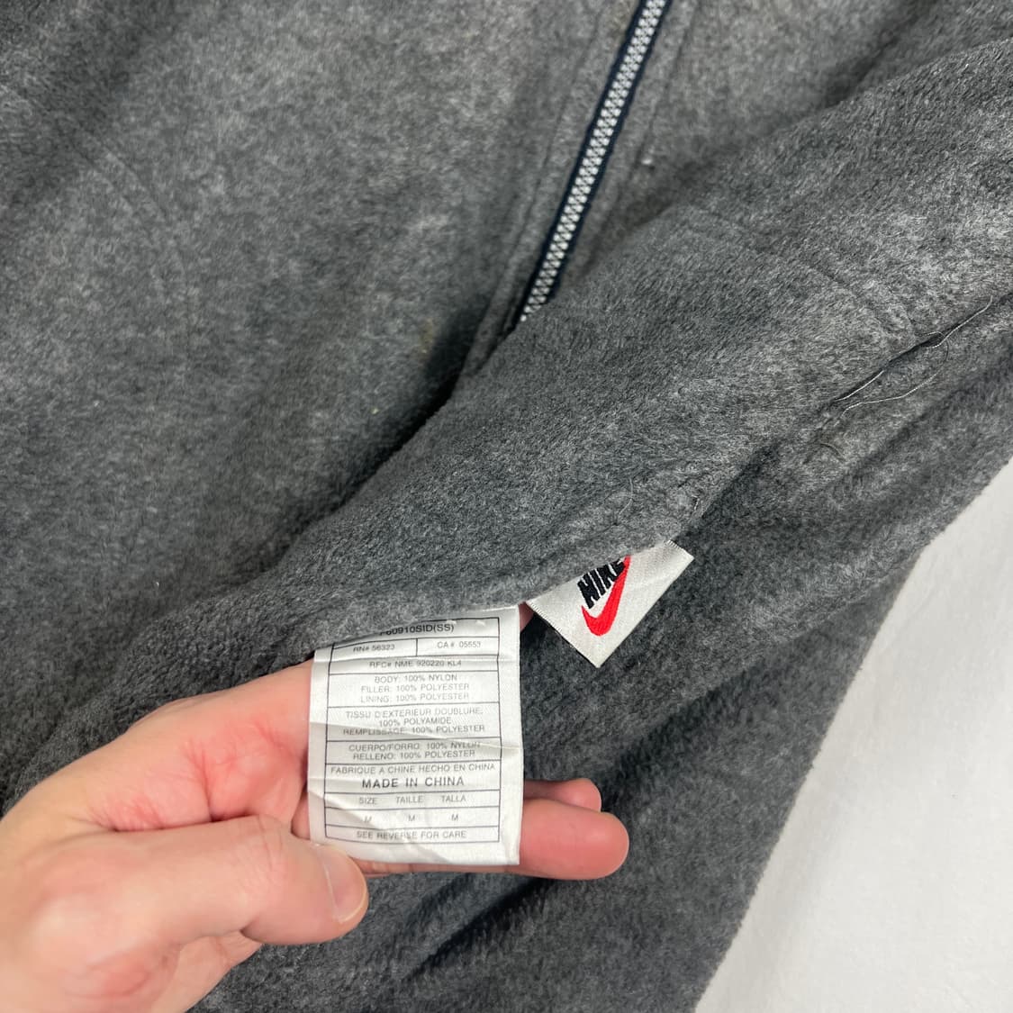 90‘s 나이키 nike 빅스우시 리버시블 플리스 바람막이 자켓 상품이미지10