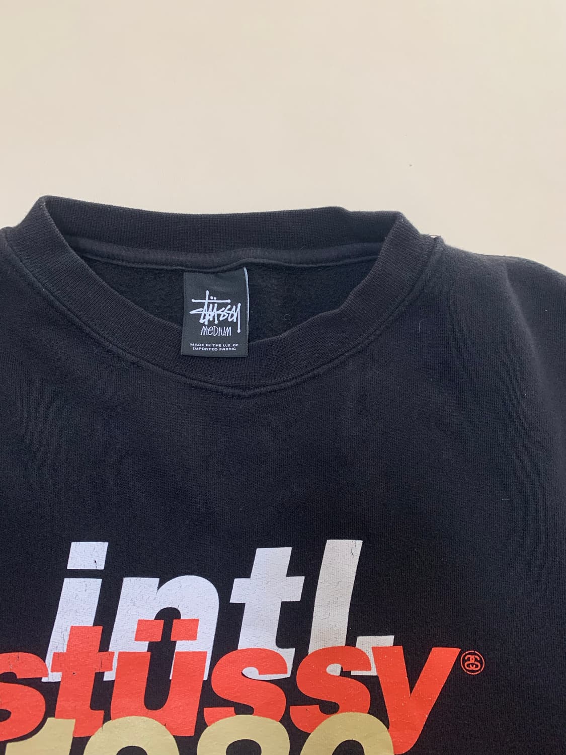  스투시 Intl 1980 크루넥 블랙 상품이미지3