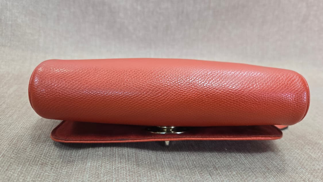 코치 크로스그레인 가죽 카디널 미니 루비 레드 백 숄더 크로스바디 상품이미지3