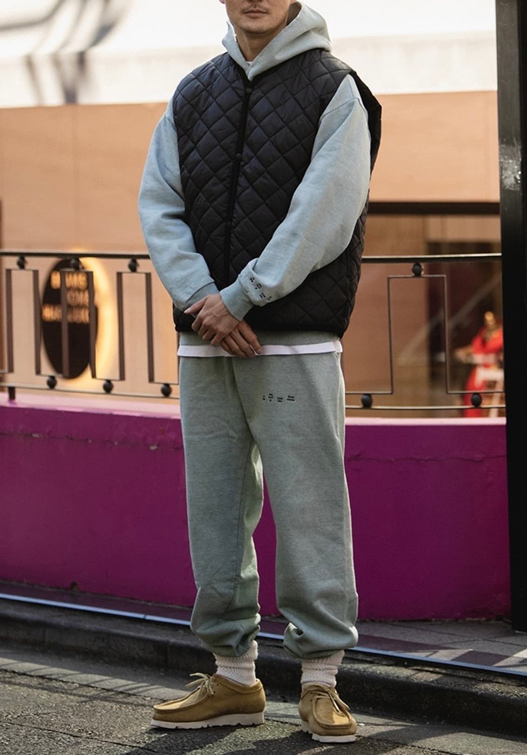 (L)빔즈 x 라벤햄 퀼팅 베스트 (블랙) 상품이미지9