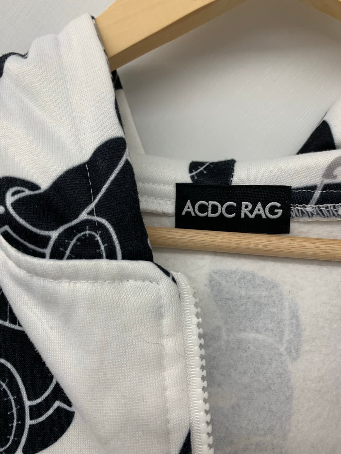 Acdc rag 펑크 프린팅 오버핏 후드집업 상품이미지4