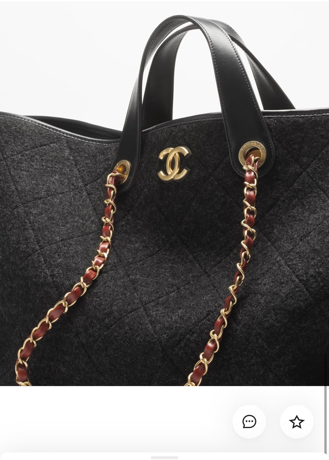 샤넬 블랙그레이 퀼팅쇼퍼백 상품이미지8