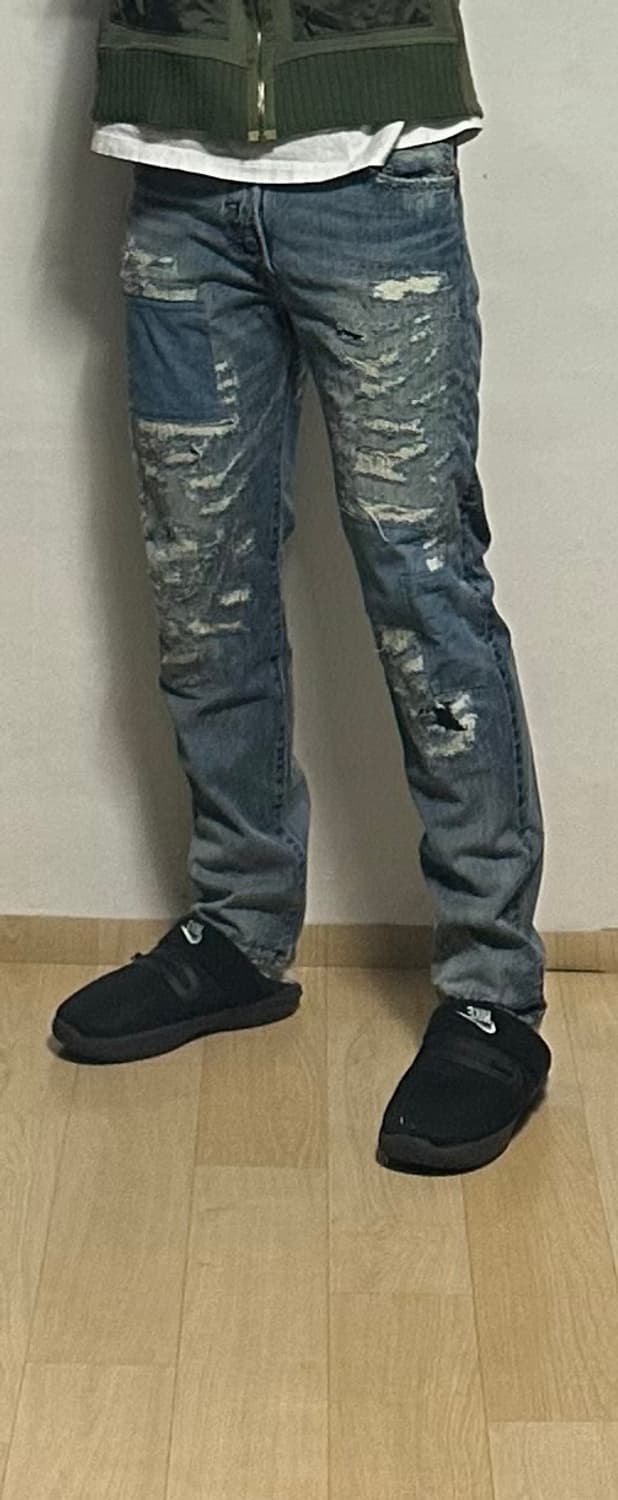 리바이스 501CT 보로 패치워크 데님 팬츠 상품이미지4