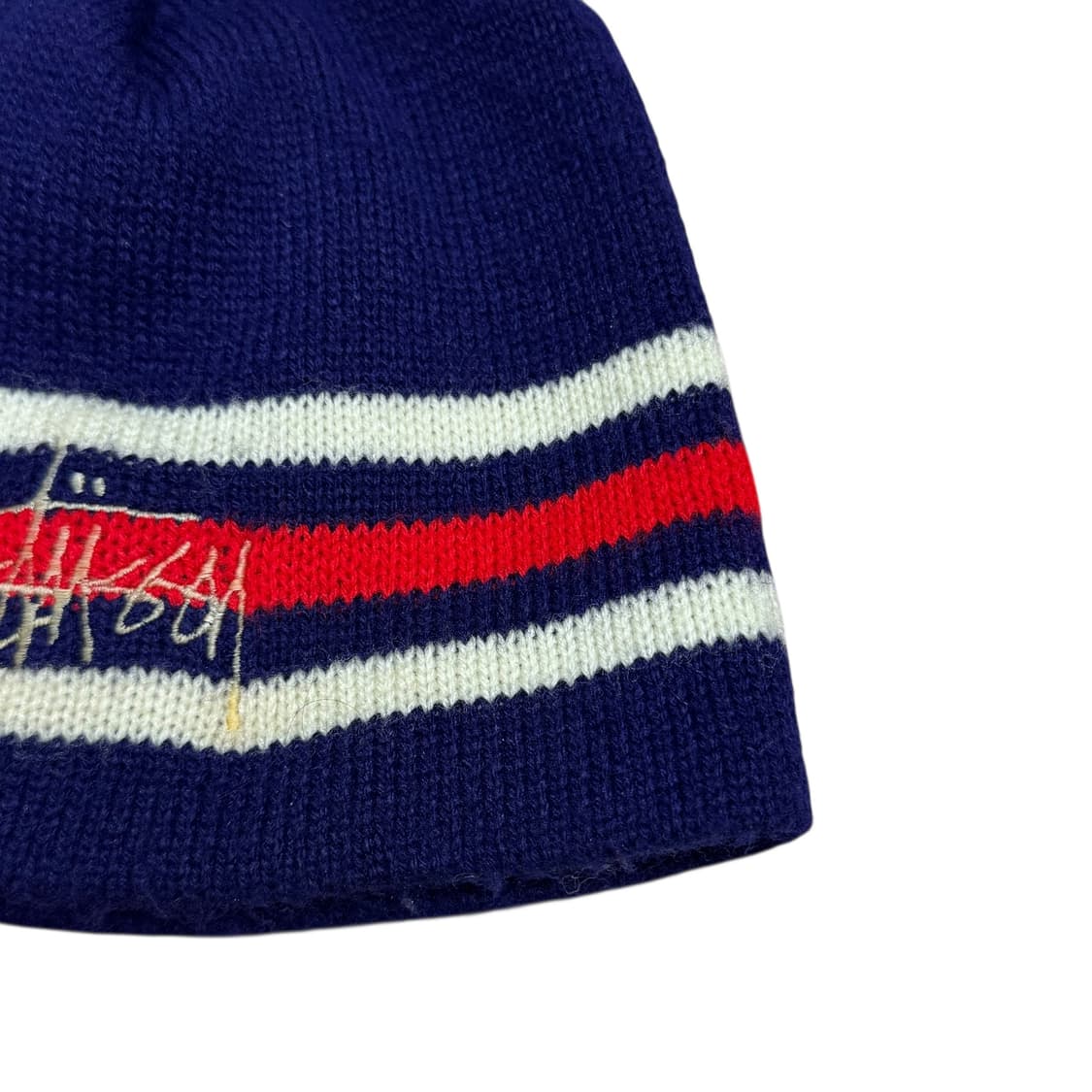 90s 빈티지 올드 스투시 네이비 비니 상품이미지4