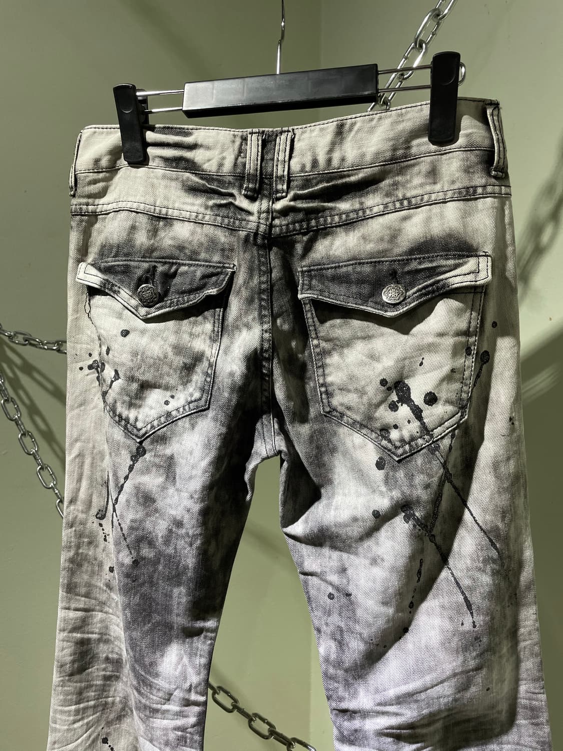 Black washing glitter denim 상품이미지6