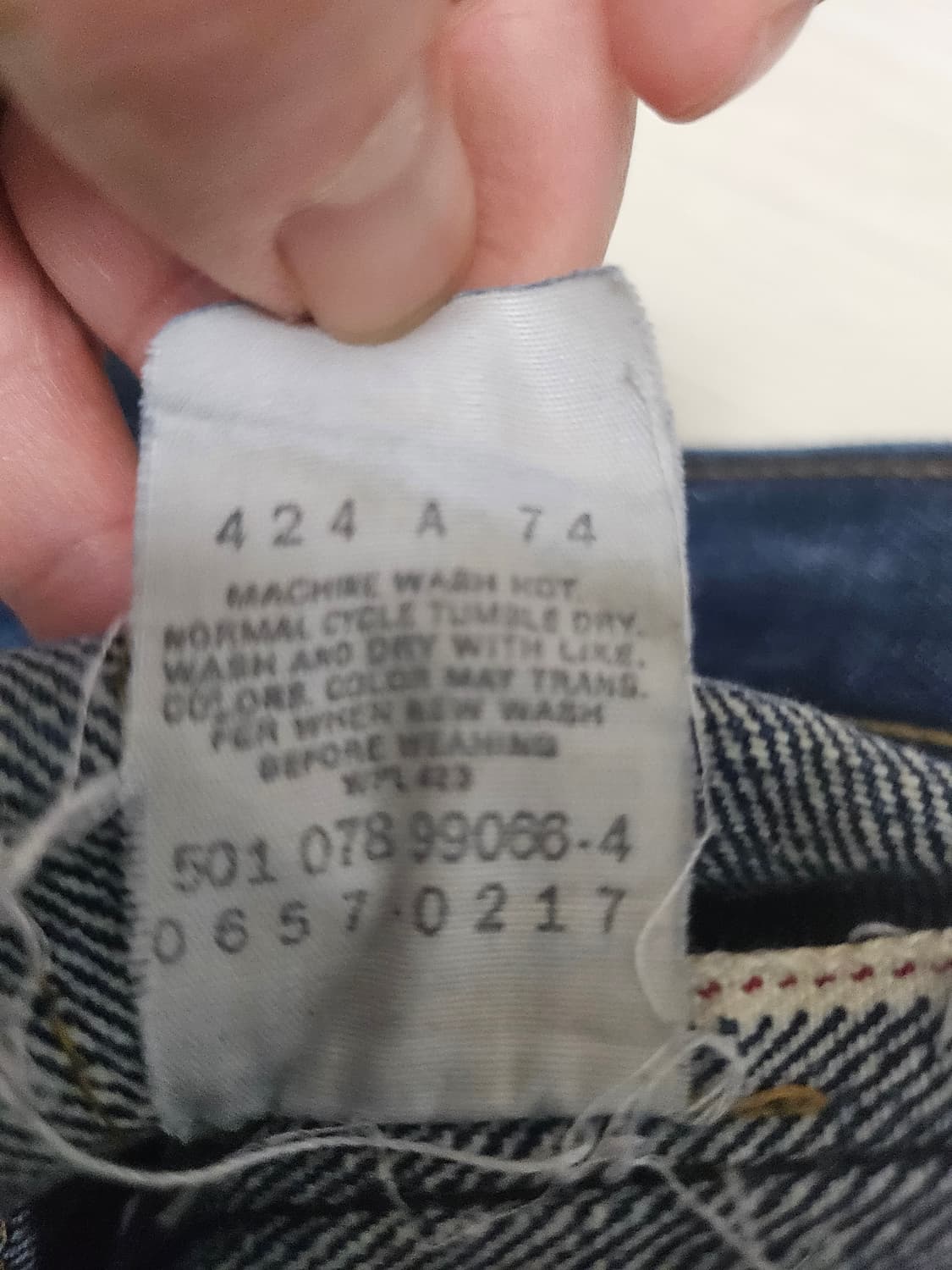 90s 리바이스 501XX 빅E 셀비지 데님팬츠 상품이미지10