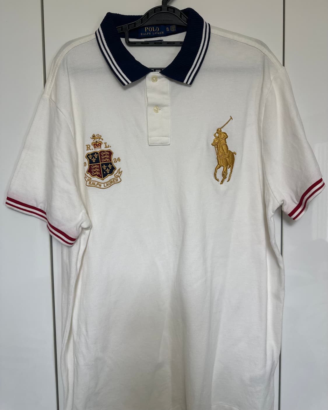 폴로 랄프로렌 화이트 빅포니 반팔 카라티 상품이미지3