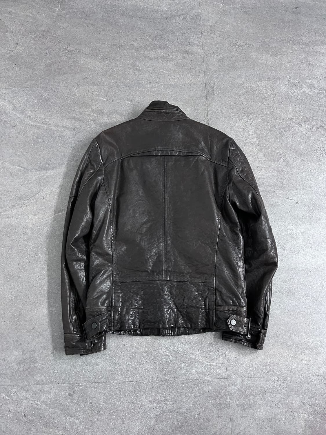 지오지아 램스킨 하이넥 자켓 상품이미지6