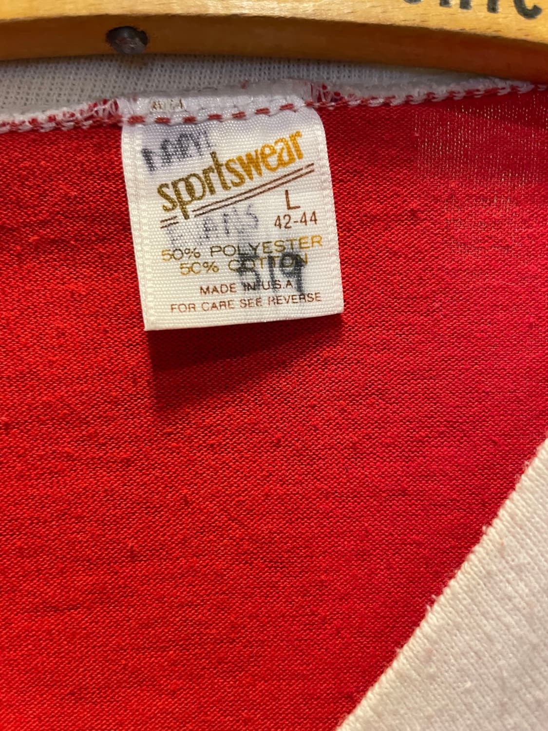 1970-80's Vintage V-Neck Football Tee 상품이미지3